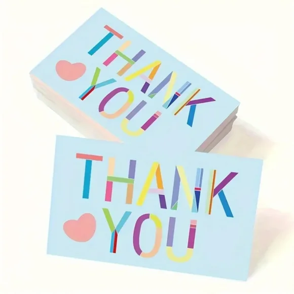 100 Thank You Cards - Picture 1 of 2